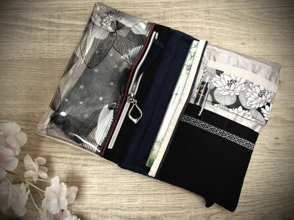 Stéphanie poche -3 (Tuto Couture) NOUZIPOCHE, pochette à Livre de Poche et organiseur multi-compartiments