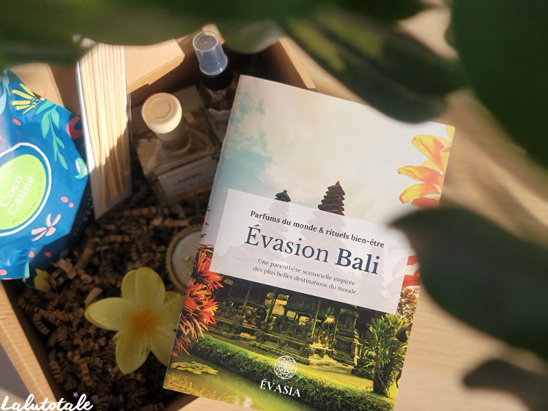 Evasia box évasion Bali bien-être unboxing