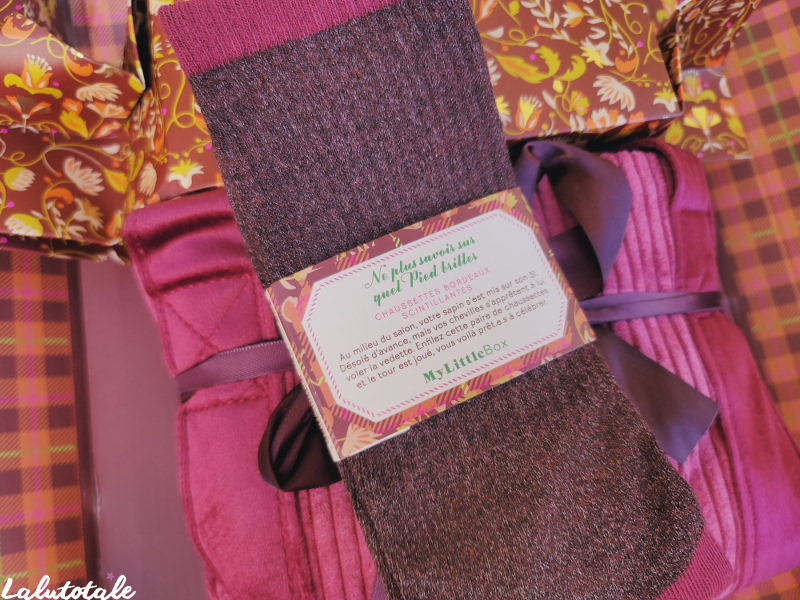 Mylittlebox Noël chaussettes pailletées