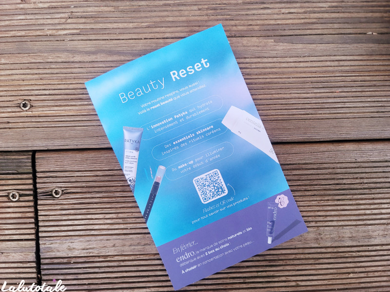 blissim box janvier Beauty reset unboxing