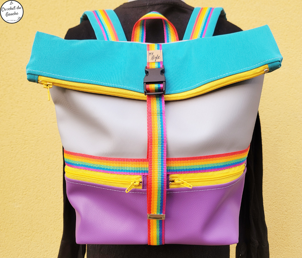 Sac à dos Troïka - 80's rainbow (sous licence)