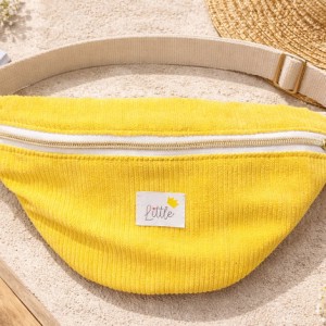 banane velours jaune bandoulière interchangeable sangle