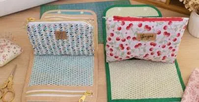 (Tuto Couture) Accordéa, la pochette dépliable avec trousse zippée facile pour débutant !
