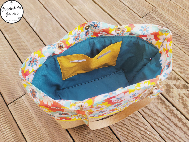 sac Samba cabas XL plage unique cousu main